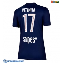 Fotballdrakt Dame Paris Saint-Germain Vitinha #17 Hjemmedrakt 2025-26 Kortermet